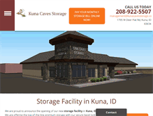 Tablet Screenshot of kunacavesstorage.com